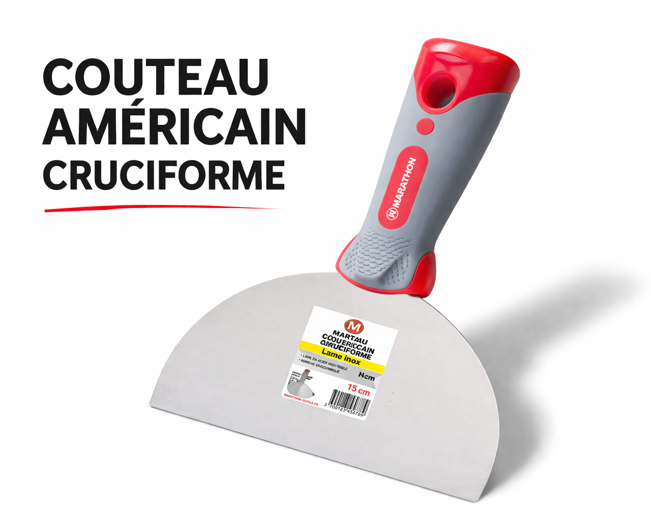 Couteau Américain bi-matière Cruciforme