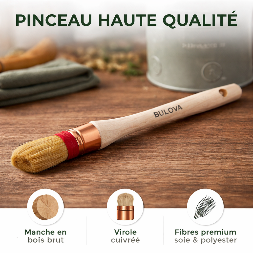 Brosse à Rechampir Ligaturée Mixte Cuivre